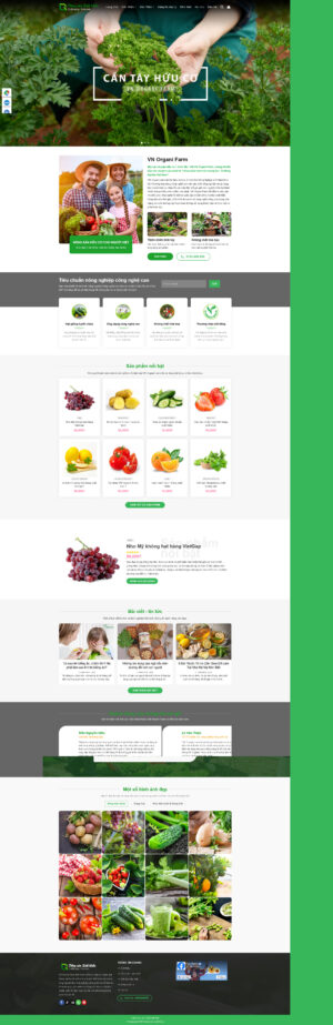 Theme WordPress Website Nông Sản 2