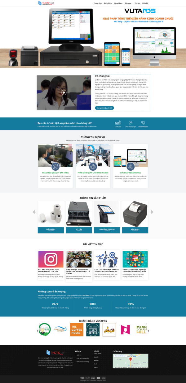 Theme WordPress Website Phần Mềm