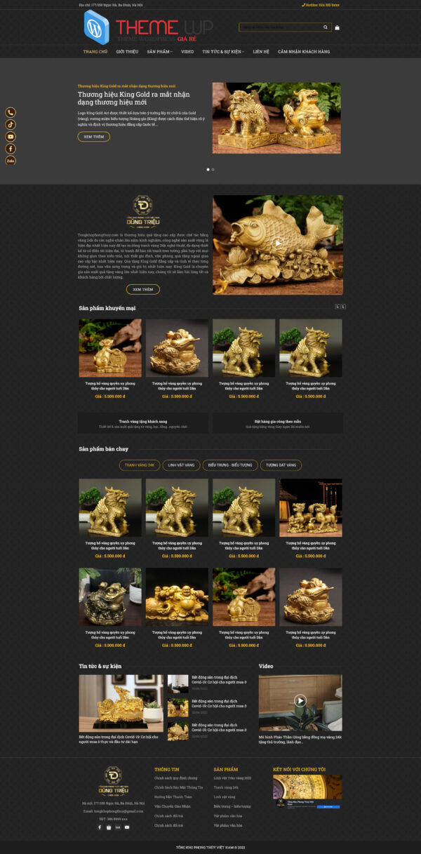 Theme WordPress Website Phong Thủy 4