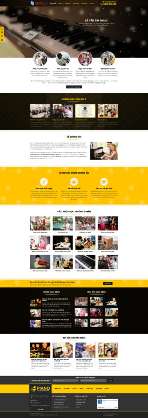 Theme WordPress Website Piano Center