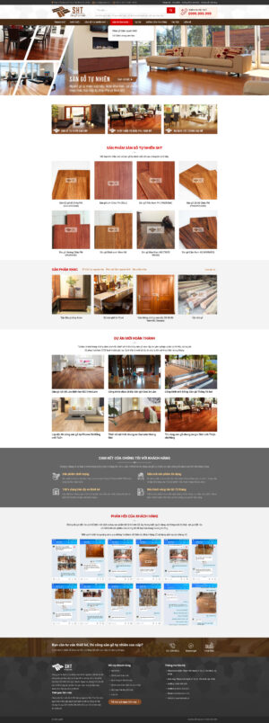 Theme WordPress Website Sàn Gỗ