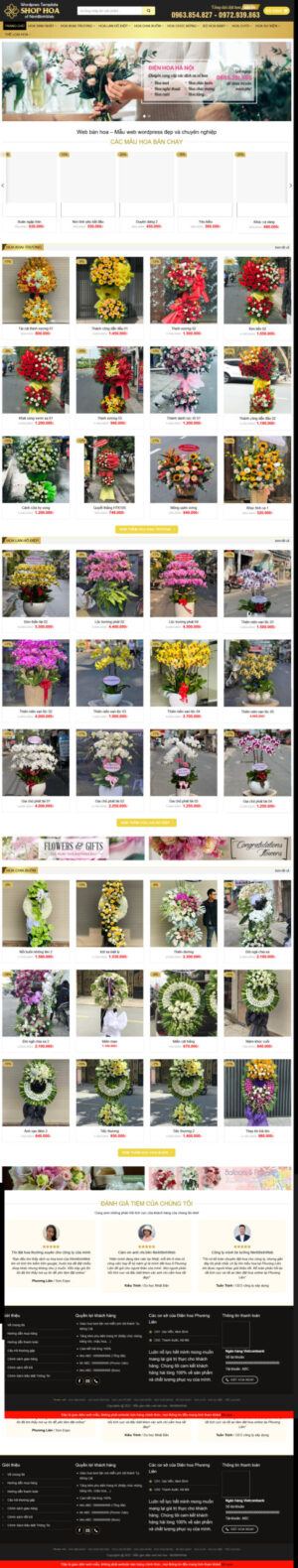 Theme WordPress Website Shop Hoa 1