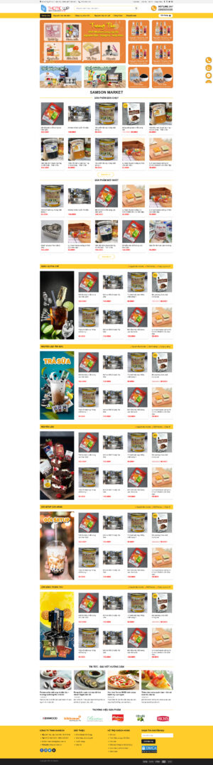 Theme WordPress Website Shop Nguyên Liệu