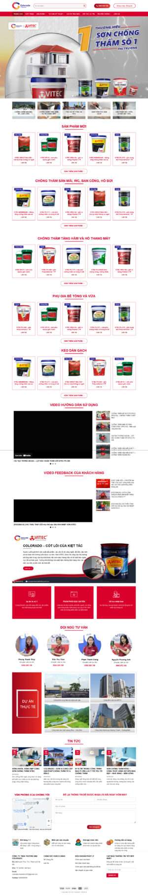 Theme WordPress Website Sơn Nước