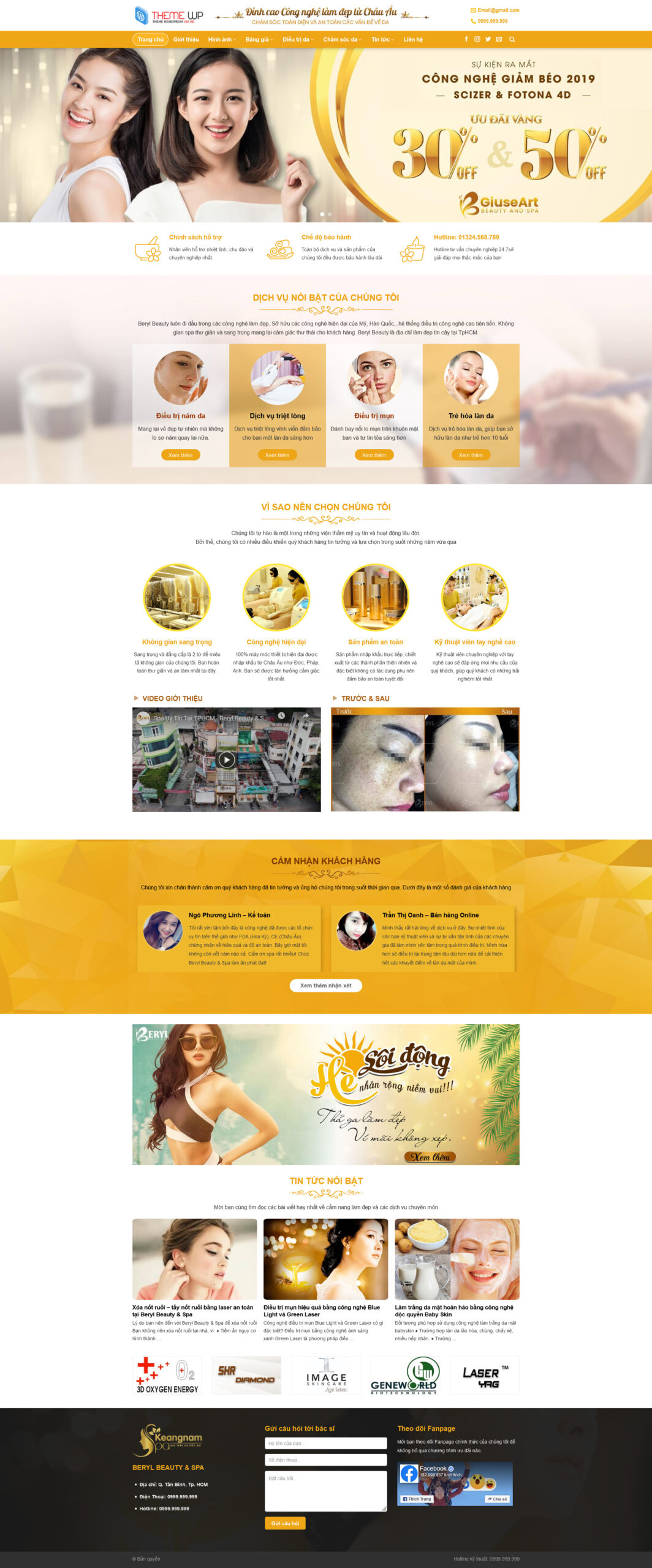 Theme WordPress Website Spa 1
