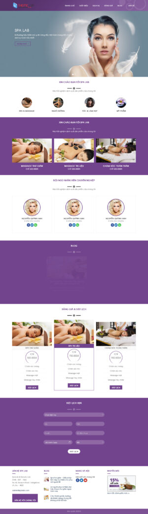 Theme WordPress Website Spa 6
