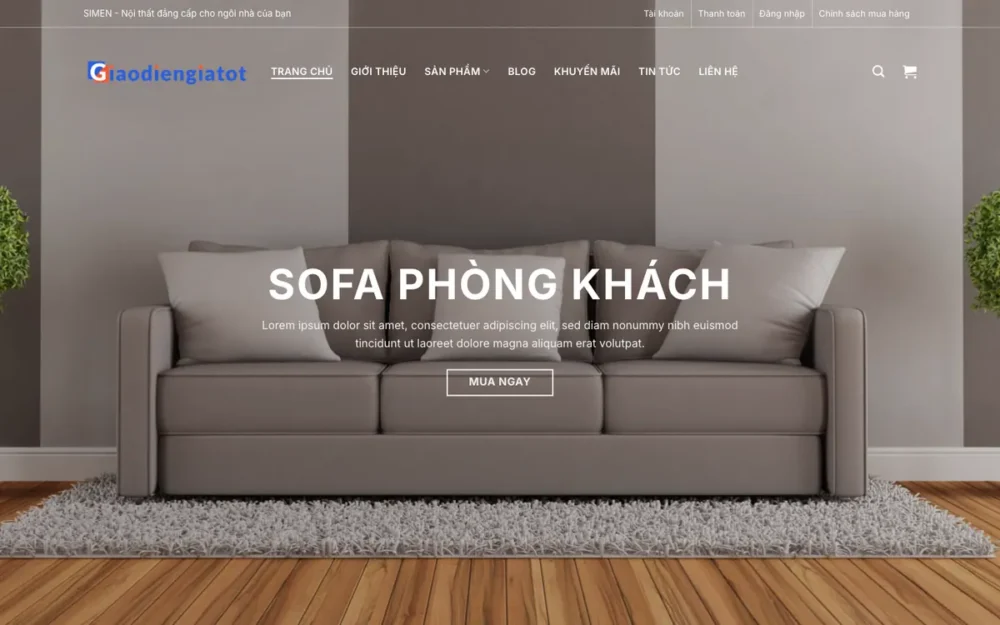 Mẫu Website Bán Sofa Phòng Khách Phong Cách Tây – NOITHAT35