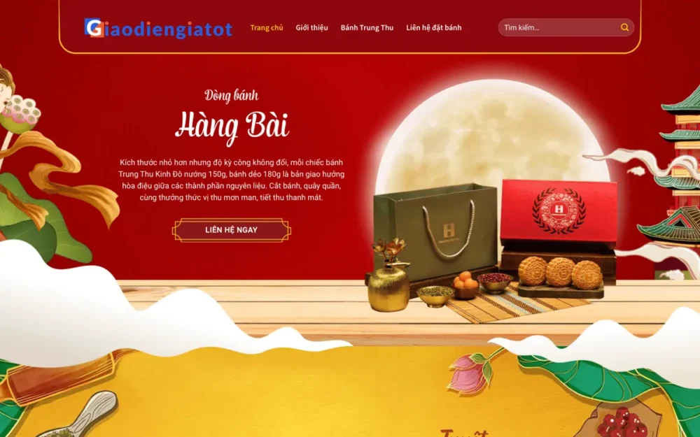 Mẫu Website Bánh Trung Thu Họa Tiết Cổ Điển – MADAMEHUONG
