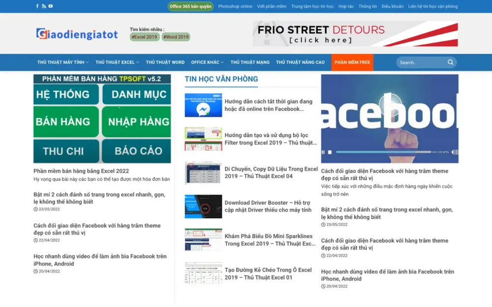 Mẫu Website Blog Thủ Thuật Tin Học Văn Phòng – TINHOC