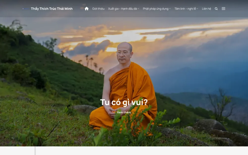 Mẫu Website Cá Nhân Nhà Sư, Bài Giảng Phật Pháp – TINTUC15
