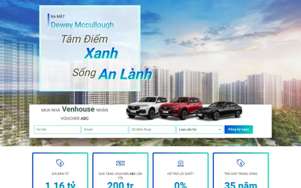 Mẫu Website Căn Hộ Kèm Gói Hỗ Trợ Vay Mua Nhà – BDSCANHO