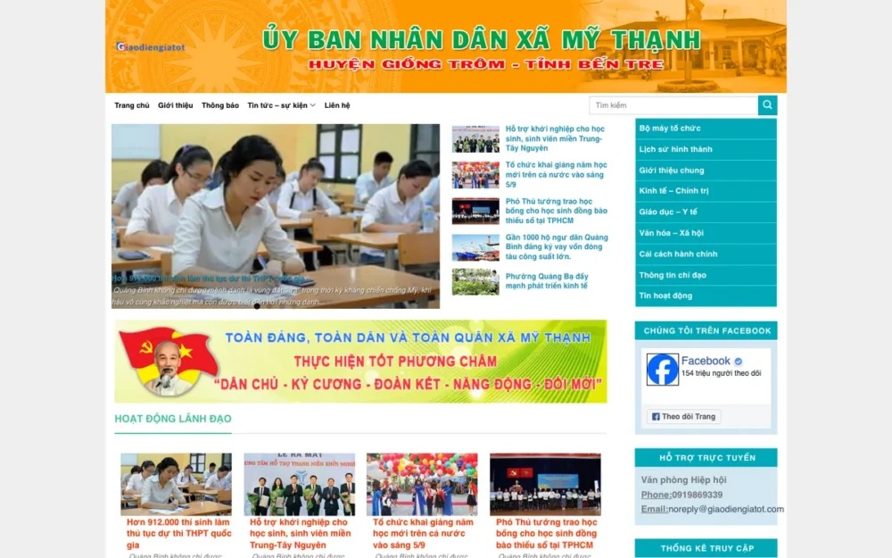 Mẫu Website Cổng Thông Tin Điện Tử Xã, Phường – TINTUC7