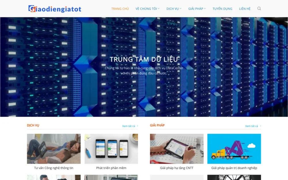 Mẫu Website Công Ty Công Nghệ Thông Tin & Phần Mềm – MOBIPLUS