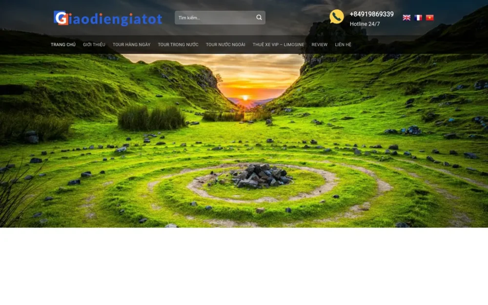 Mẫu Website Công Ty Du Lịch Lữ Hành & Thuê Xe – HOANGMAITOURIST