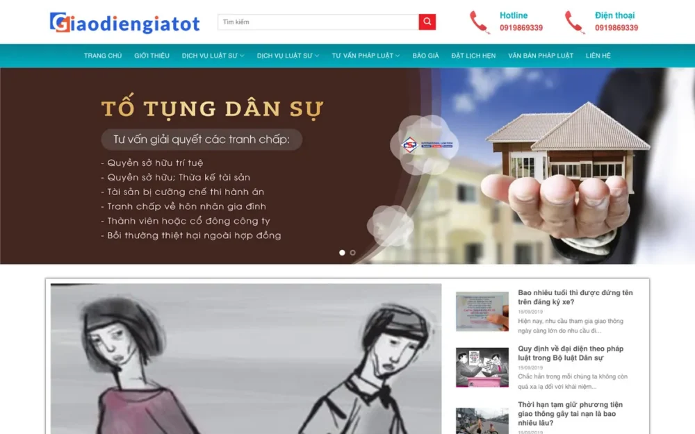 Mẫu Website Công Ty Luật Đa Lĩnh Vực, Đặt Lịch Hẹn – LUATSU