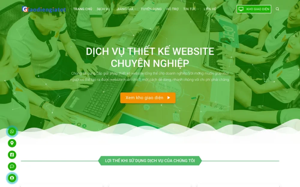 Mẫu Website Công Ty Web, Hosting, Tên Miền – THIETKEWEB3