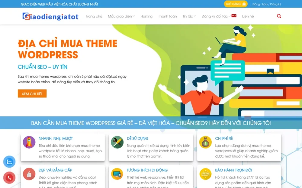 Mẫu Website Cửa Hàng Bán Theme WordPress – DEMOTHEME