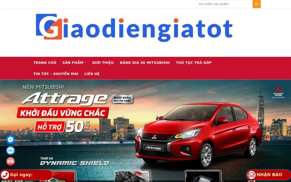 Mẫu Website Đại Lý Ô Tô Chính Hãng – BANXE