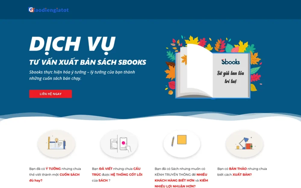 Mẫu Website Dịch Vụ Tư Vấn Xuất Bản Sách – XUATBANSACH