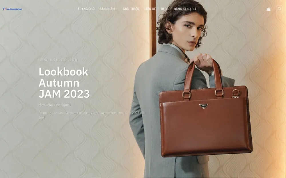 Mẫu Website Đồ Da Nam Cao Cấp Phong Cách Lookbook – DAHAND