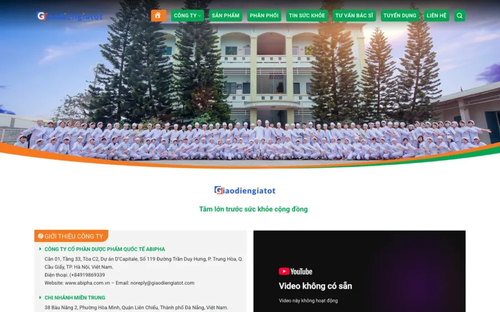 Mẫu Website Doanh Nghiệp Sản Xuất Dược Phẩm – DUOCPHAM7