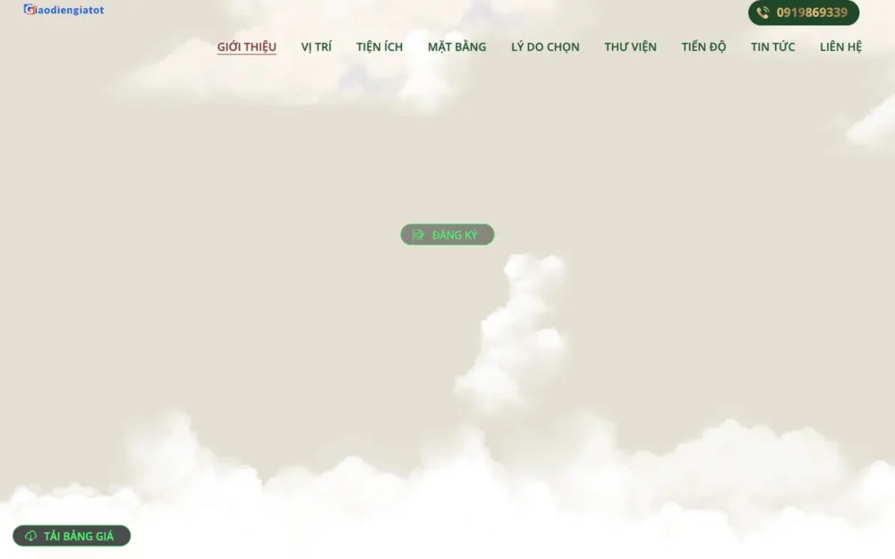 Mẫu Website Dự Án Biệt Thự Sinh Thái Vùng Cao – BDS23