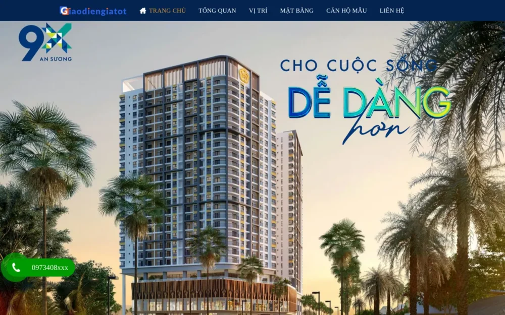 Mẫu Website Dự Án Căn Hộ Vừa Túi Tiền – BDS42