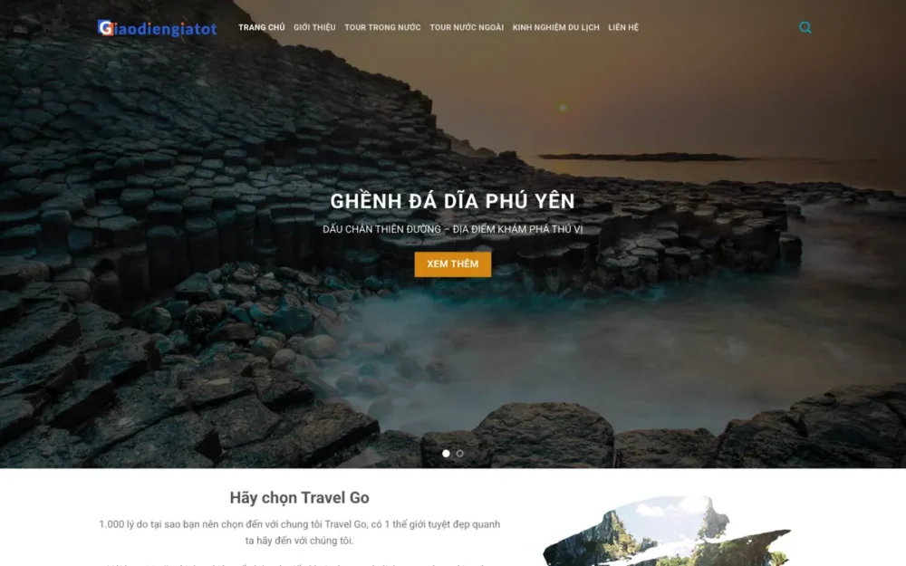 Mẫu Website Du Lịch Khám Phá Điểm Đến – DULICH4