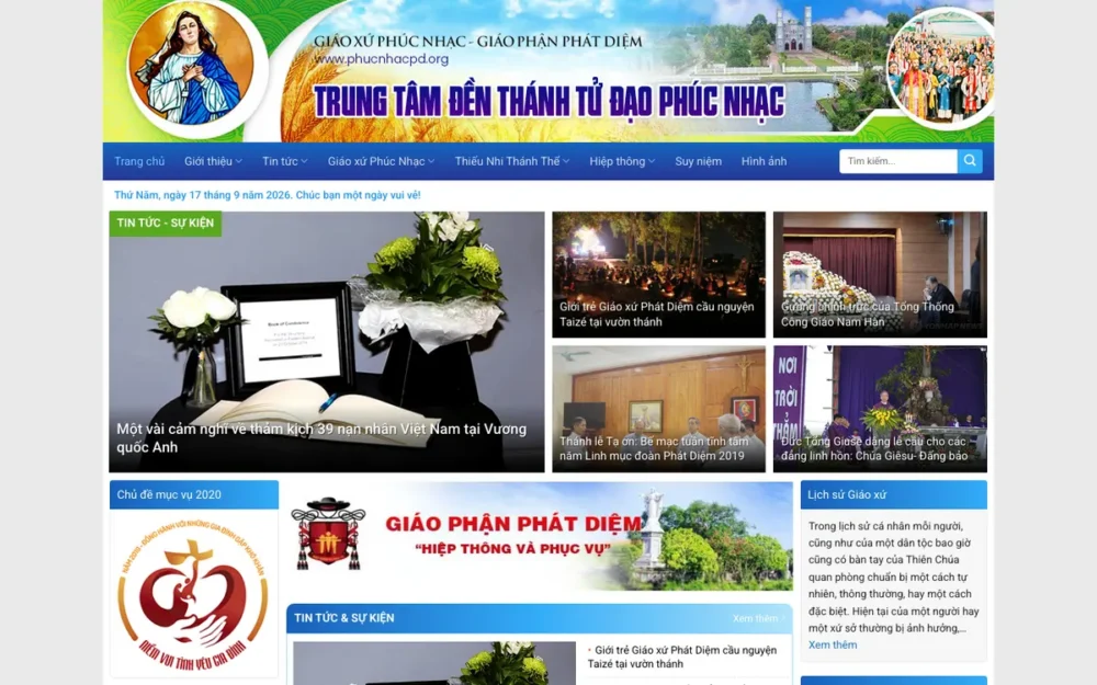 Mẫu Website Giáo Xứ Công Giáo, Thiếu Nhi Thánh Thể – TINTUC8