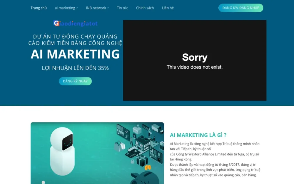 Mẫu Website Giới Thiệu Nền Tảng Đầu Tư Online – DAUTU