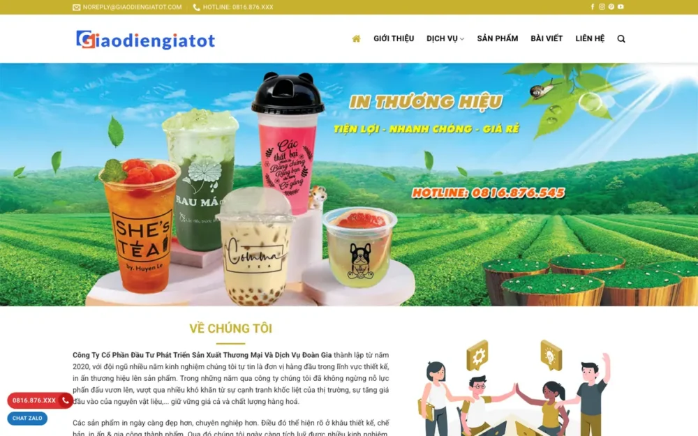 Mẫu Website In Ly Nhựa, Ly Trà Sữa In Logo – INAN2
