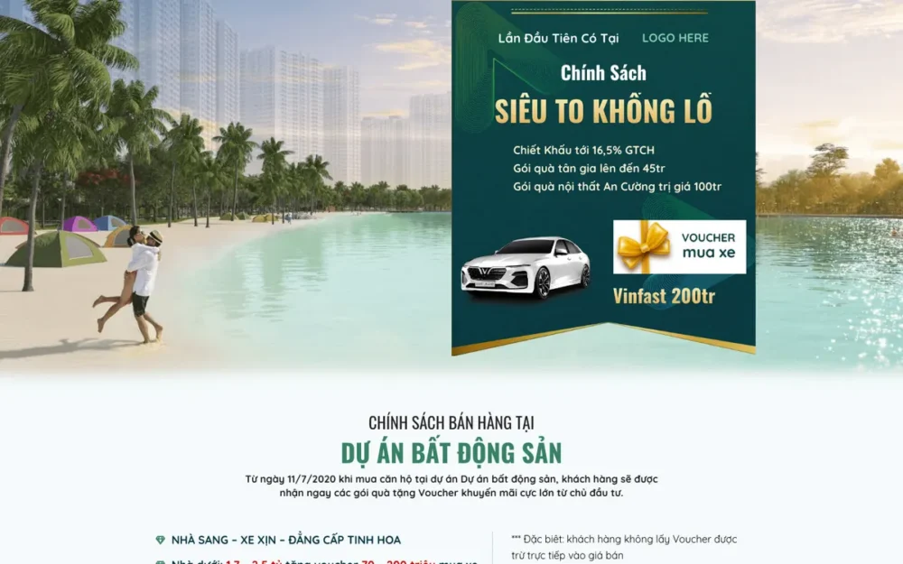 Mẫu Website Landing Dự Án Căn Hộ Đô Thị Thông Minh – SMARTHOME