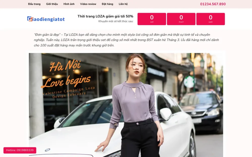 Mẫu Website Landing Page Đồ Công Sở Nữ – FASHION5