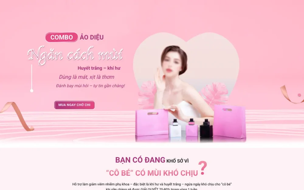 Mẫu Website Landing Page Dung Dịch Vệ Sinh Phụ Nữ – XITTHOM