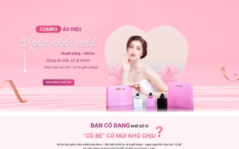 Mẫu Website Landing Page Dung Dịch Vệ Sinh Phụ Nữ – XITTHOM