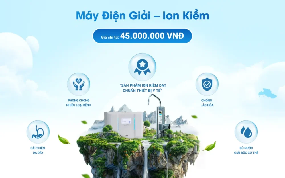 Mẫu Website Landing Page Máy Điện Giải Ion Kiềm – MAYDIENGIAI