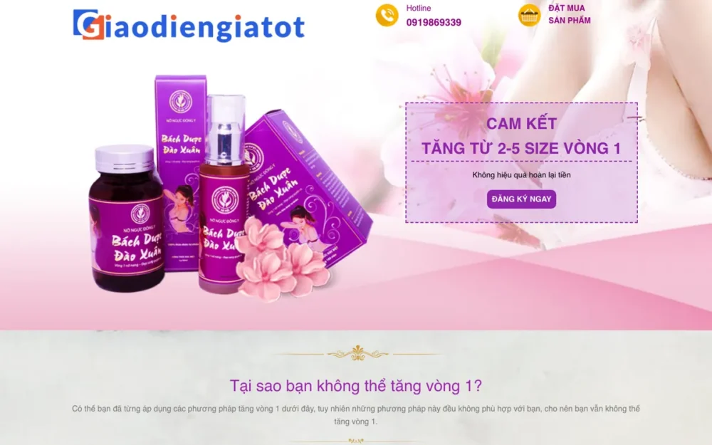 Mẫu Website Landing Page Thảo Dược Đông Y – BACHDUOC