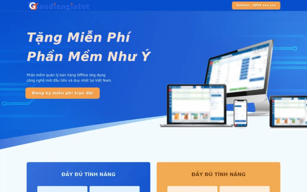 Mẫu Website Landing Phần Mềm Quản Lý Bán Hàng – PHANMEMBANHANG
