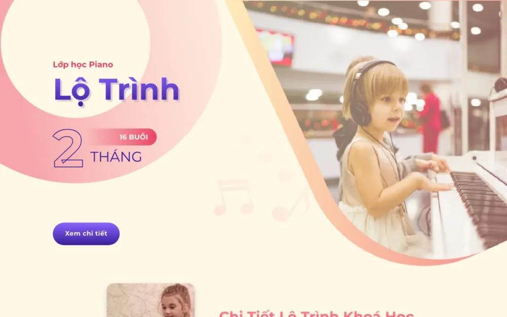 Mẫu Website Landing Lớp Học Đàn Piano – KHOAHOCDANPIANO