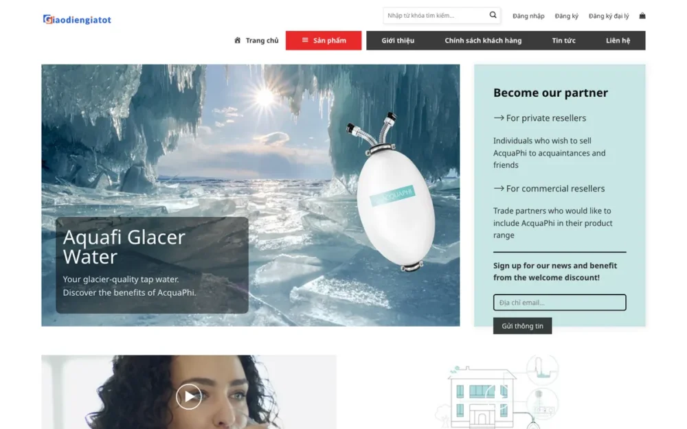 Mẫu Website Máy Lọc Nước Tuyển Đại Lý, Nhiều Dòng Máy – LOCNUOC4