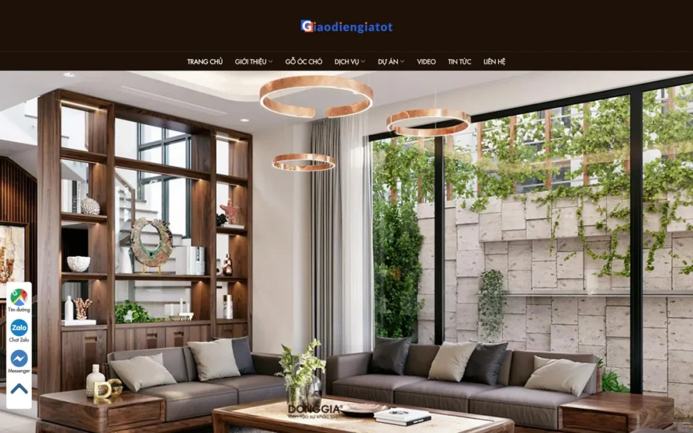Mẫu Website Nội Thất Gỗ Óc Chó Cao Cấp Tối Giản – NOITHAT38