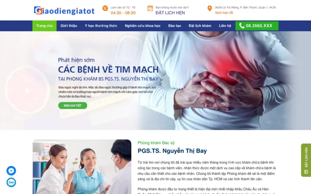 Mẫu Website Phòng Khám Đa Chuyên Khoa, Hỏi Đáp Bác Sĩ – PHONGKHAM