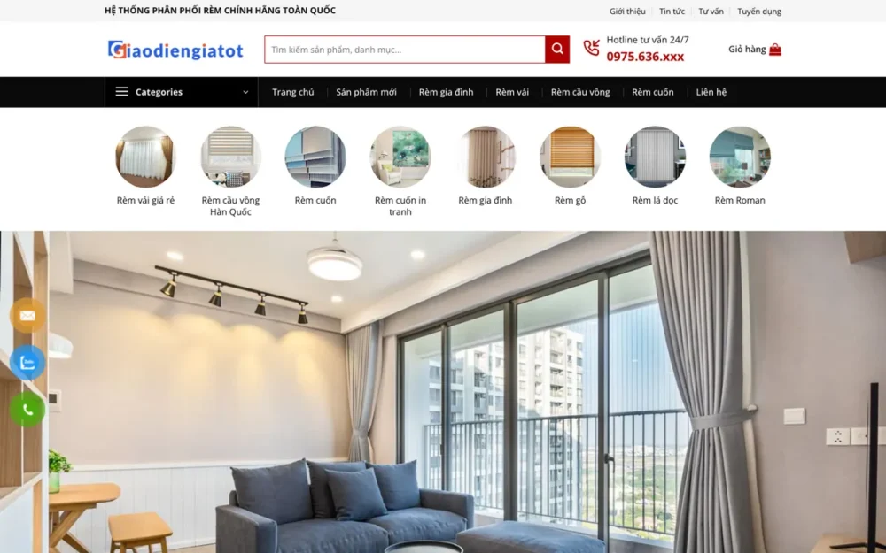 Mẫu Website Rèm Cửa Gợi Ý Theo Phòng & Chức Năng – REMCUA3
