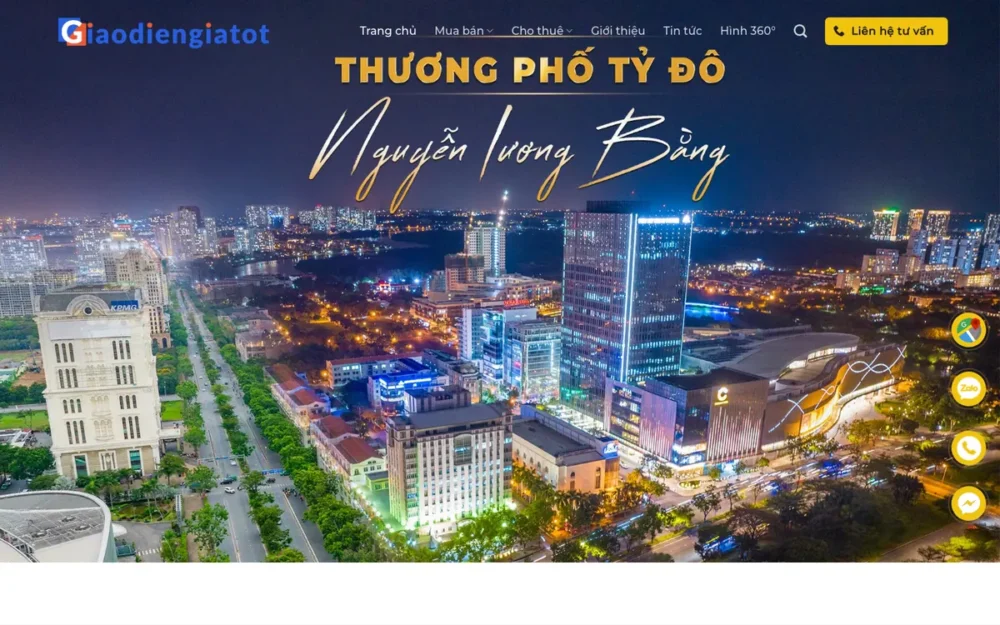 Mẫu Website Sàn Căn Hộ Mua Bán & Cho Thuê – BDSPHUMYHUNG