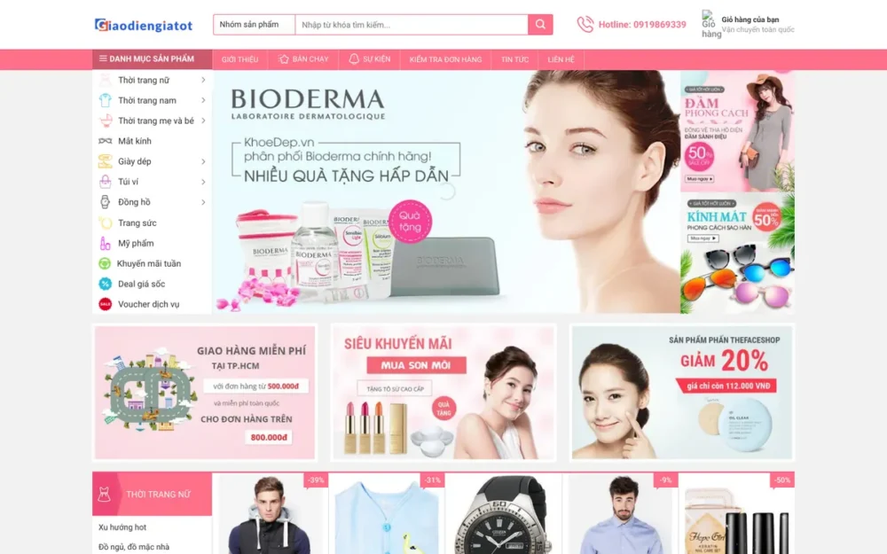Mẫu Website Shop Quần Áo Nam Nữ, Mẹ Và Bé – SHOPQUANAO