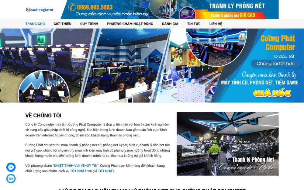 Mẫu Website Thanh Lý Phòng Net Toàn Quốc Theo Tỉnh – THANHLY3