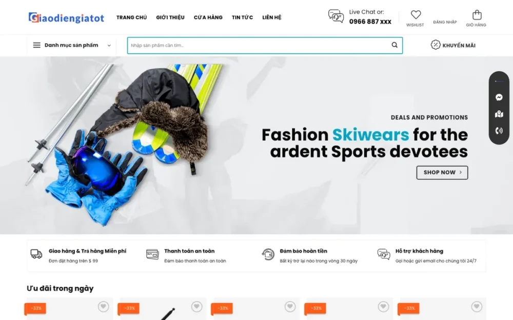Mẫu Website Thiết Bị Y Tế, Chăm Sóc Sức Khỏe – CONGNGHE