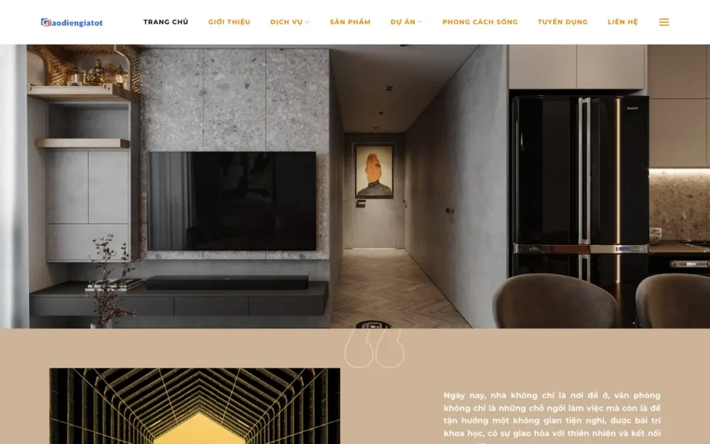 Mẫu Website Thiết Kế Thi Công Nội Thất Gỗ – BDSDAVI