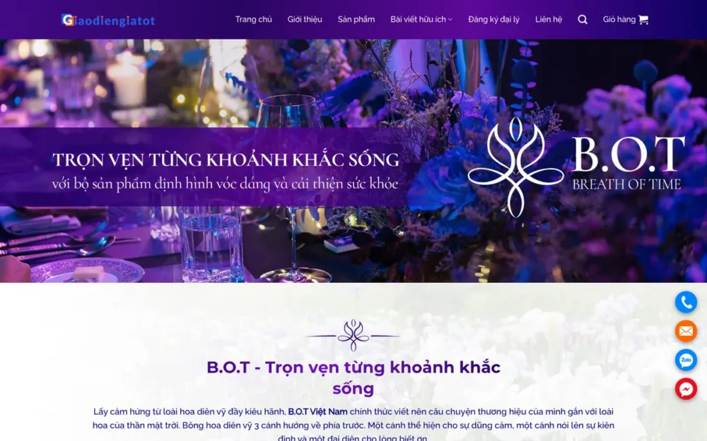 Mẫu Website Thương Hiệu Dinh Dưỡng Tông Tím – THUCPHAMCHUCNANG6