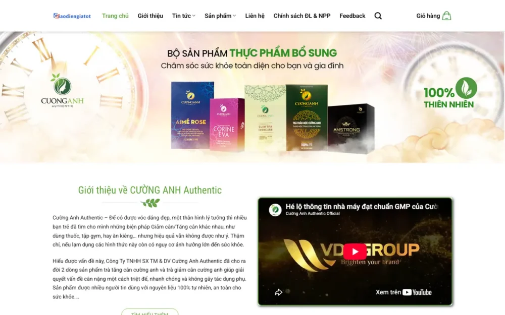 Mẫu Website Thương Hiệu Trà Thảo Mộc & TPCN – THUCPHAMCHUCNANG5